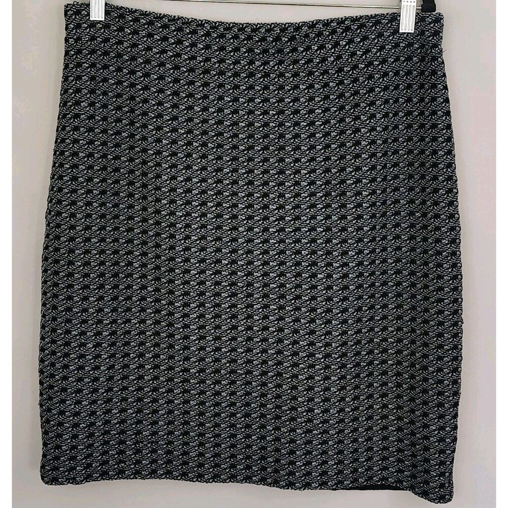 St. John Collection By Marie Gray Skirt Boucle Knit Tweed Pencil Stretch Size 14
